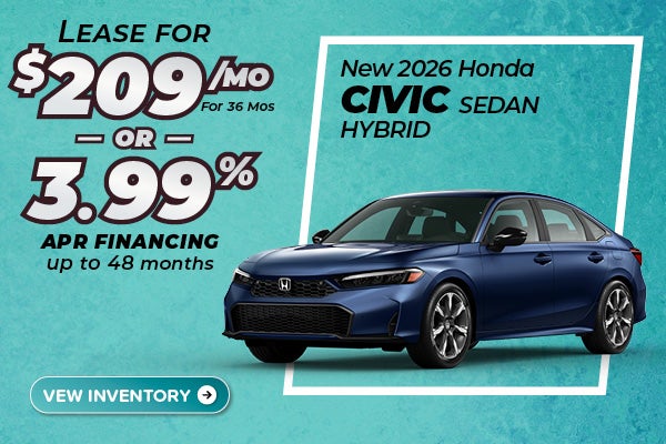  New 2026 Honda Civic Sedan Hybrid in Elmhurst, IL 