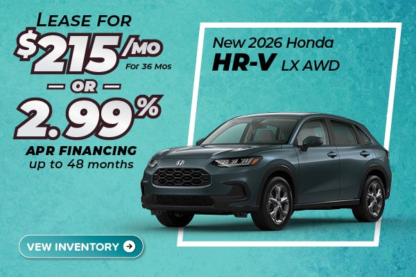 New 2026 Honda HR-V in Elmhurst, IL 