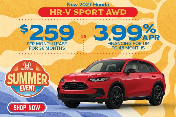 New 2027 Honda HR-V Sport AWD