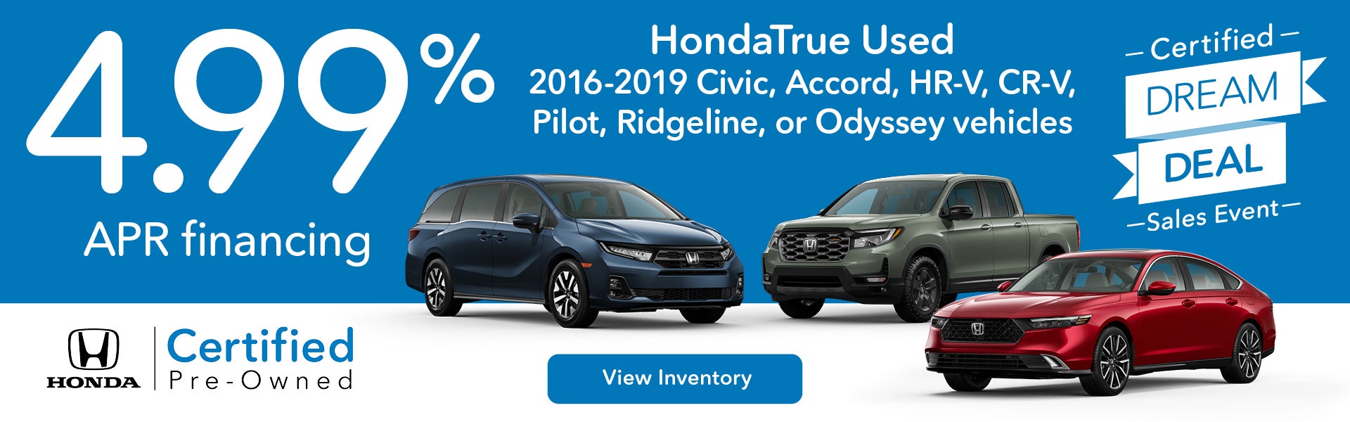 4.99% APR Financing