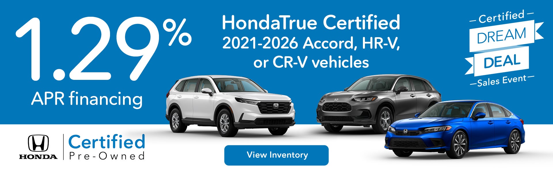 1.29% APR Financing