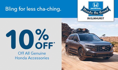 10% Off All Genuine Honda Accessories*