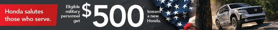 Honda Military Appreciation Offer
